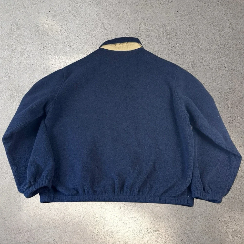 Vintage Polo Ralph Lauren Harringtons Jacket Mens XL Blue Fleece Full Zip